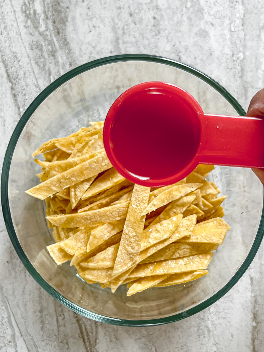 Baked Tortilla Strips The Realist Food Blog